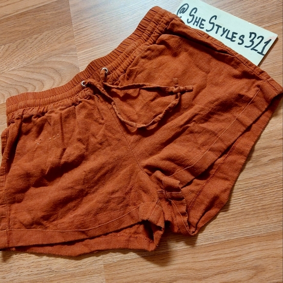 Rust Orange Shorts - Picture 1 of 9